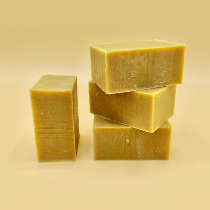 Natural Bar Soap made with Turmeric powder and Fresh Aloe Vera Juice