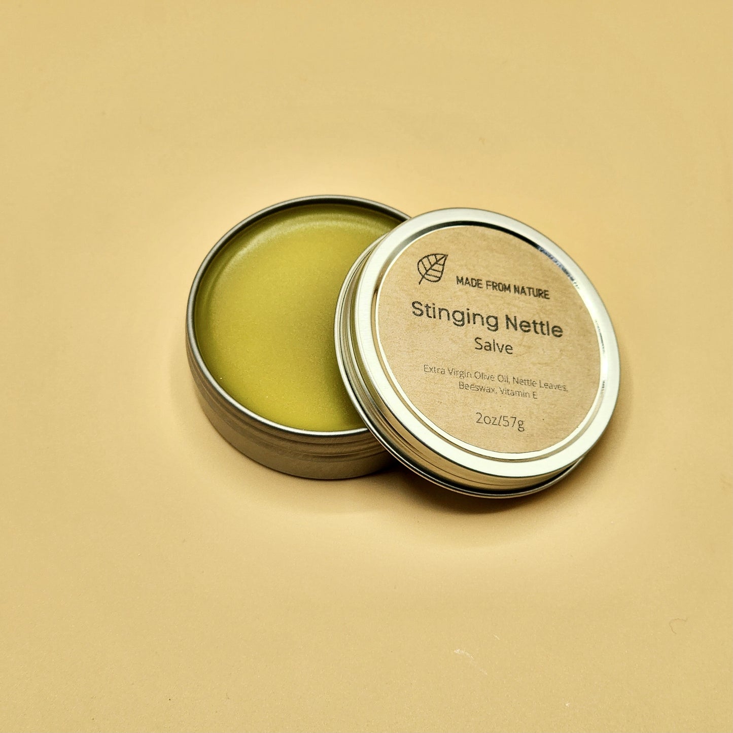 Stinging Nettle herbal salve nourishes sensitive and stressed skin and might have an anti-ageing effect. Help relieve skin rashes, and redness, hydrates and regenerates the skin.