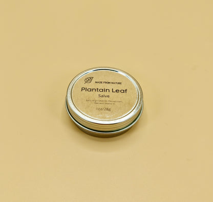 All Natural Plantain Leaf Salve made from high quality  skin healing ingredients. Helps skin scar tissue heal