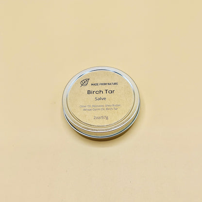 Birch tar salve for psoriasis, eczema, dermatitis, acne treatment